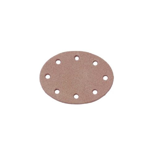 Oval Leather Sewing Label, Pink