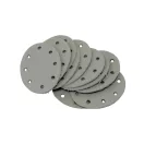 Oval Leather Sewing Label, Grey