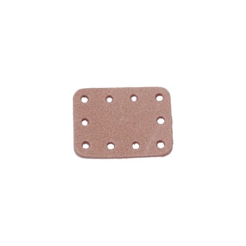 Angular Leather Sewing Label, Pink