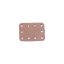Angular Leather Sewing Label, Pink