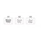 Angular Leather Sewing Label, Pink