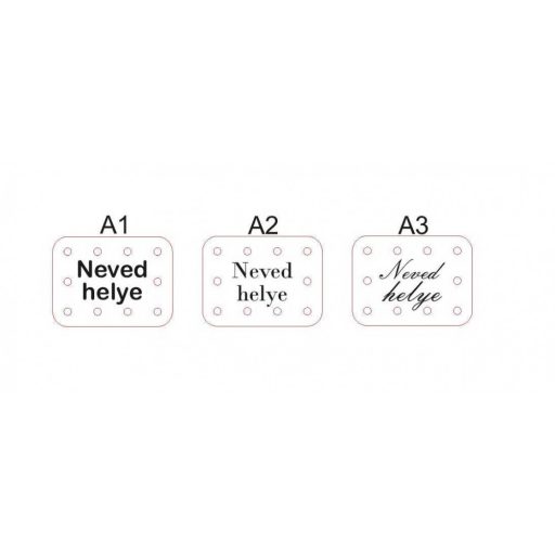 Angular Leather Sewing Label, Pink