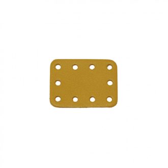 Angular Leather Sewing Label, Yellow