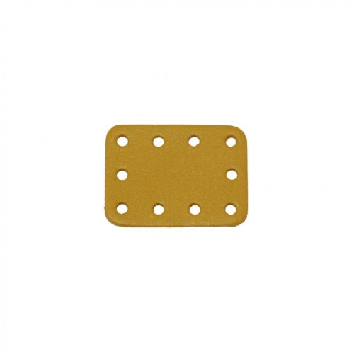 Angular Leather Sewing Label, Yellow