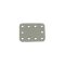Angular Leather Sewing Label, Grey