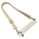 Leather Crochetable Bag Kit with Zipper, Beige