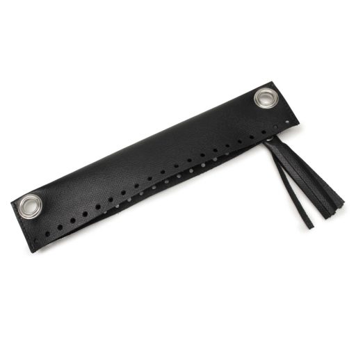 DIY kit for crochet or knitting a zipper bag, black