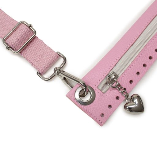 Leather Crochetable Bag Kit with Zipper, Pink