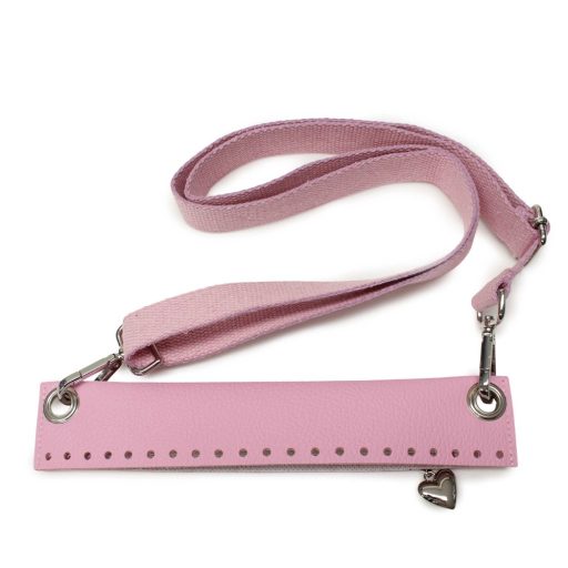 Leather Crochetable Bag Kit with Zipper, Pink