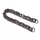 Antrazit-colored plastic purse chain, 60 cm long.