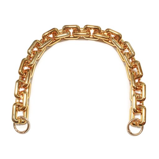 Golden-colored plastic purse chain, 60 cm long.