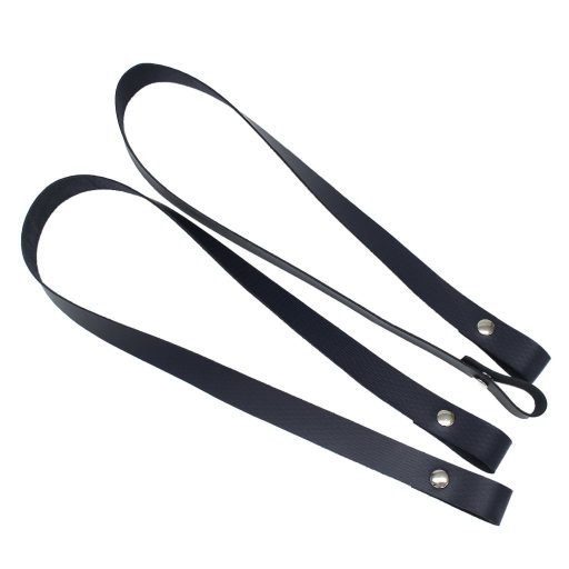 Genuine Leather Bag Handle Set Blue