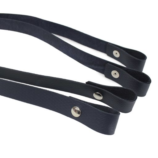 Genuine Leather Bag Handle Set Blue