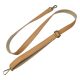 Adjustable Length, Genuine Leather Bag Strap. 2 cm Wide, Brass