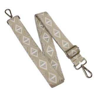 Beige wide Handbag Strap, 40 mm