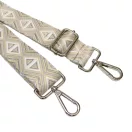 Beige wide Handbag Strap, 40 mm