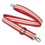 Red White striped wide Handbag Strap, 40 mm