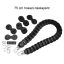 DIY Leather Strap Kit – Leather Bag Strap, Shoulder Bag Length Version, Black