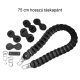 DIY Leather Strap Kit – Leather Bag Strap, Shoulder Bag Length Version, Black