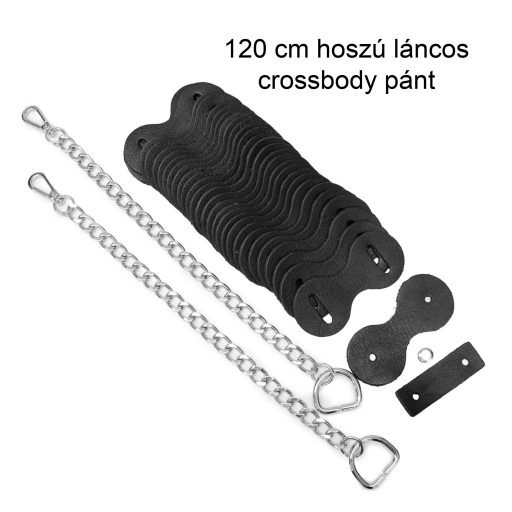 DIY Leather Strap Kit – Leather Bag Strap, Shoulder Bag Length Version, Black