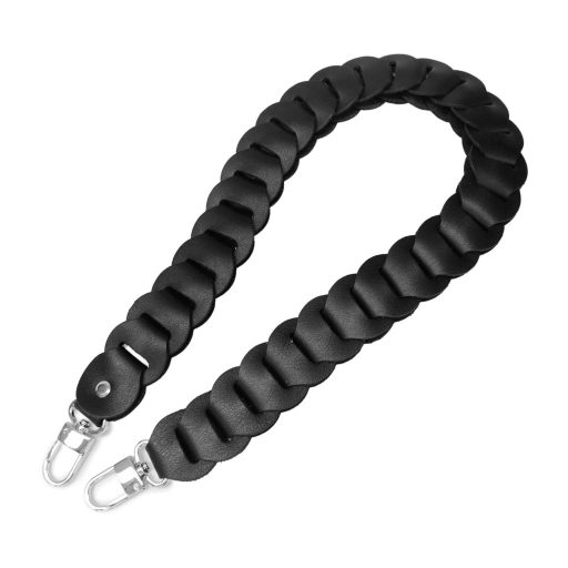 DIY Leather Strap Kit – Leather Bag Strap, Shoulder Bag Length Version, Black