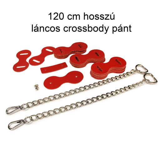 DIY Leather Strap Kit – Leather Bag Strap, Shoulder Bag Length Version, Red