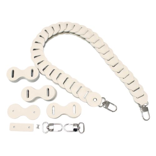 DIY Leather Strap Kit – Leather Bag Strap, Shoulder Bag Length Version, White