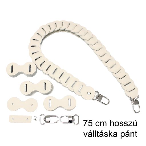 DIY Leather Strap Kit – Leather Bag Strap, Shoulder Bag Length Version, White