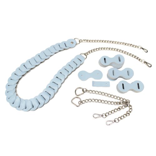 DIY Leather Strap Kit – Leather Bag Strap, Shoulder Bag Length Version, Blue