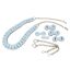 DIY Leather Strap Kit – Leather Bag Strap, Shoulder Bag Length Version, Blue