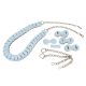 DIY Leather Strap Kit – Leather Bag Strap, Shoulder Bag Length Version, Blue
