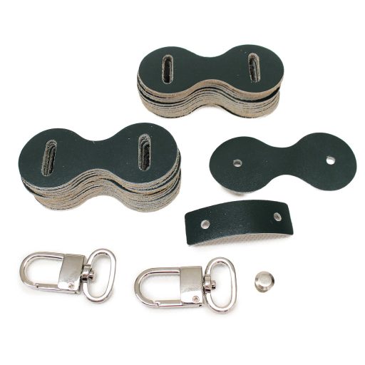 DIY Leather Strap Kit – Leather Bag Strap, Green