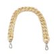 Bone coloured Plastic Handbag Strap Chain, Nickel, 58 cm