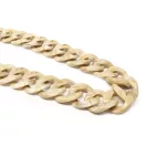 Bone coloured Plastic Handbag Strap Chain, Nickel, 58 cm