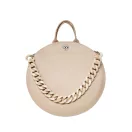 Bone coloured Plastic Handbag Strap Chain, Nickel, 58 cm