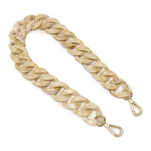 Handbag Strap Chain with Giant Links, Nickel, 55 cm