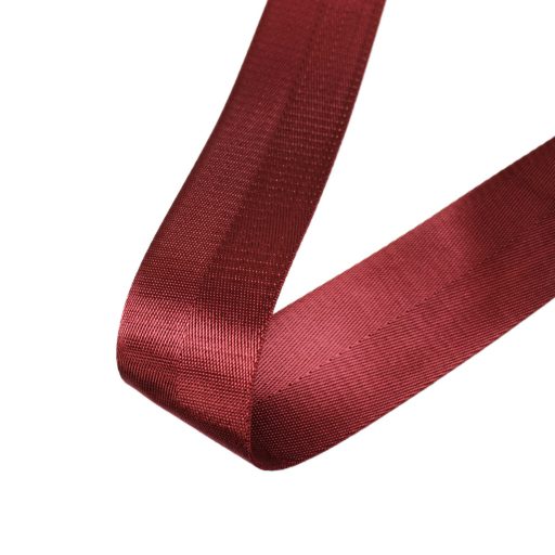 Detachable bag strap, burgundy satin, 4 cm - 1,5" wide