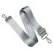 Detachable bag strap, grey satin, 4 cm - 1,5" wide