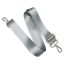 Detachable bag strap, grey satin, 4 cm - 1,5" wide