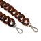 Brown coloured Plastic Handbag Strap Chain, Gold 58 cm