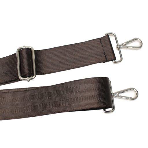 Brown detachable bag strap, 5 cm - 2" wide