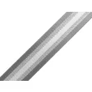 grey-silver striped wide Handbag Strap, 40 mm