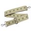 Green patterned, Wide Handbag Strap, 50 mm