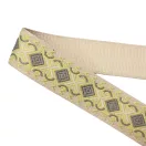 Green patterned, Wide Handbag Strap, 50 mm