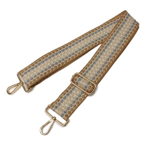 Green patterned, Wide Handbag Strap, 50 mm