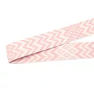Pink patterned Wide Handbag Strap,Silver, 50 mm