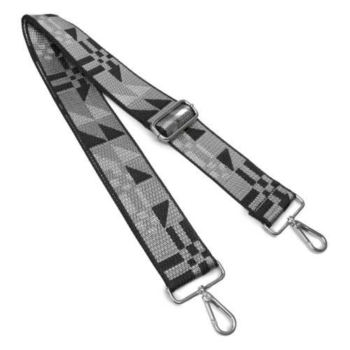 Grey Black military patterned, Wide Handbag Strap, sport bag shoulder strap, 50 mm