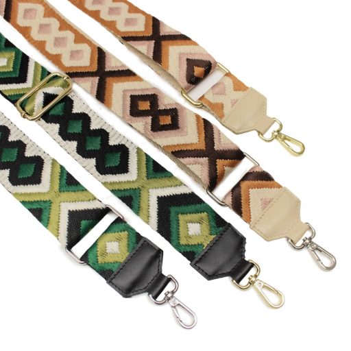 Green bag strap, 5 cm wide