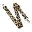 Leopard pattern Handbag Strap, Beige, Silver, 40 mm