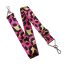 Leopard pattern Handbag Strap, 40 mm, pink